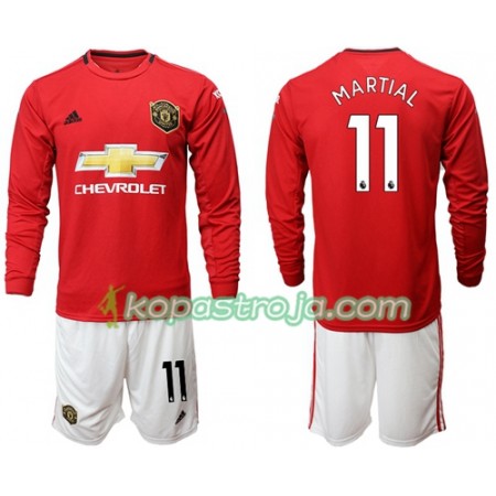 Billiga Fotbollströjor Manchester United Martial 11 Barn Hemma tröja 2019/20 Långärmad